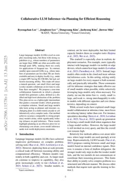 Collaborative LLM Inference via Planning for Efficient Reasoning