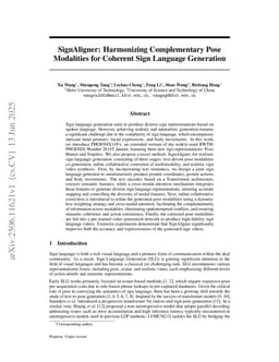 SignAligner: Harmonizing Complementary Pose Modalities for Coherent Sign Language Generation