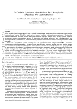 The Cambrian Explosion of Mixed-Precision Matrix Multiplication for Quantized Deep Learning Inference