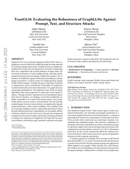 TrustGLM: Evaluating the Robustness of GraphLLMs Against Prompt, Text, and Structure Attacks