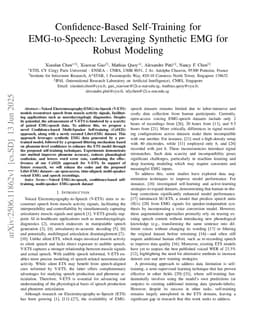 Confidence-Based Self-Training for EMG-to-Speech: Leveraging Synthetic EMG for Robust Modeling