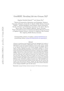 GeistBERT: Breathing Life into German NLP