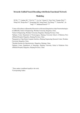 Towards Unified Neural Decoding with Brain Functional Network Modeling
