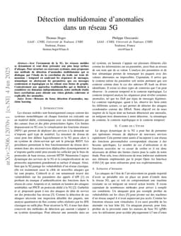 Multi-domain anomaly detection in a 5G network