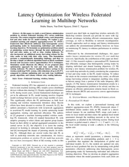 Latency Optimization for Wireless Federated Learning in Multihop Networks