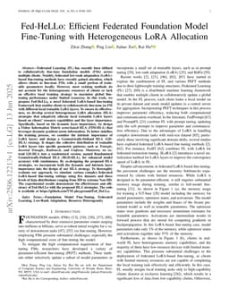 Fed-HeLLo: Efficient Federated Foundation Model Fine-Tuning with Heterogeneous LoRA Allocation