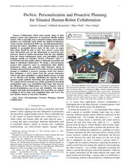ProVox: Personalization and Proactive Planning for Situated Human-Robot Collaboration