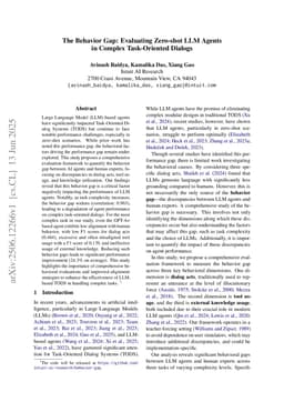 The Behavior Gap: Evaluating Zero-shot LLM Agents in Complex Task-Oriented Dialogs