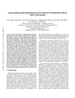 Understanding and Benchmarking the Trustworthiness in Multimodal LLMs for Video Understanding