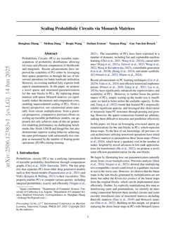 Scaling Probabilistic Circuits via Monarch Matrices