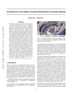 Perceptual-GS: Scene-adaptive Perceptual Densification for Gaussian Splatting