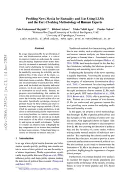 Profiling News Media for Factuality and Bias Using LLMs and the Fact-Checking Methodology of Human Experts