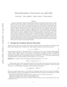 Glocal Smoothness: Line Search can really help!