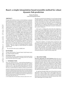 Base3: a simple interpolation-based ensemble method for robust dynamic link prediction