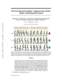 RL from Physical Feedback: Aligning Large Motion Models with Humanoid Control