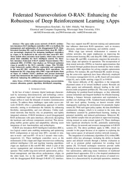 Federated Neuroevolution O-RAN: Enhancing the Robustness of Deep Reinforcement Learning xApps