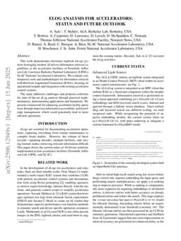 eLog analysis for accelerators: status and future outlook