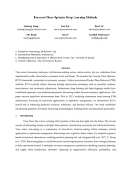 Forecast-Then-Optimize Deep Learning Methods