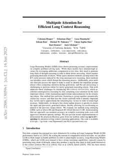 Multipole Attention for Efficient Long Context Reasoning