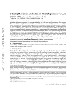 Detecting Hard-Coded Credentials in Software Repositories via LLMs