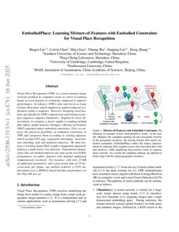 EmbodiedPlace: Learning Mixture-of-Features with Embodied Constraints for Visual Place Recognition