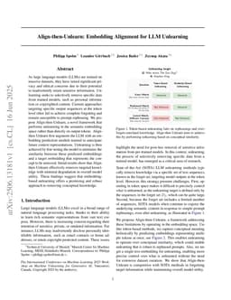 Align-then-Unlearn: Embedding Alignment for LLM Unlearning