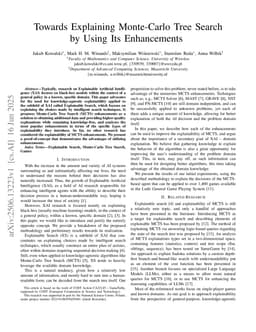 Towards Explaining Monte-Carlo Tree Search by Using Its Enhancements