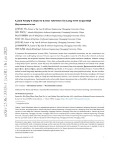 Gated Rotary-Enhanced Linear Attention for Long-term Sequential Recommendation