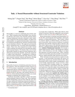 Tady: A Neural Disassembler without Structural Constraint Violations