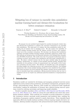 Mitigating loss of variance in ensemble data assimilation: machine learning-based and distance-free localizations for better covariance estimation