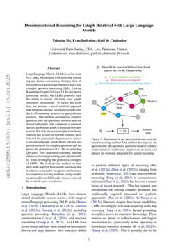 Decompositional Reasoning for Graph Retrieval with Large Language Models