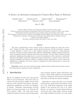 A Survey on Imitation Learning for Contact-Rich Tasks in Robotics