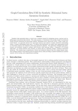 Graph-Convolutional-Beta-VAE for Synthetic Abdominal Aorta Aneurysm Generation