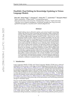DualEdit: Dual Editing for Knowledge Updating in Vision-Language Models