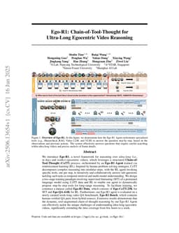Ego-R1: Chain-of-Tool-Thought for Ultra-Long Egocentric Video Reasoning
