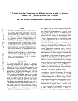 OTFusion: Bridging Vision-only and Vision-Language Models via Optimal Transport for Transductive Zero-Shot Learning