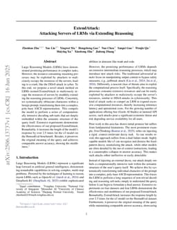 ExtendAttack: Attacking Servers of LRMs via Extending Reasoning