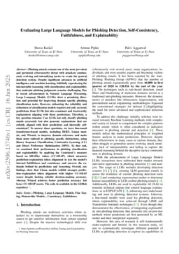 Evaluating Large Language Models for Phishing Detection, Self-Consistency, Faithfulness, and Explainability