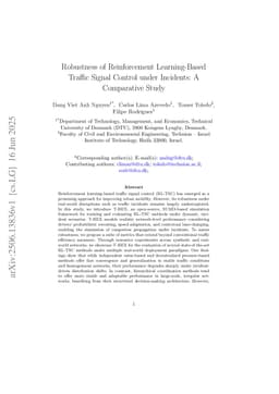 Robustness of Reinforcement Learning-Based Traffic Signal Control under Incidents: A Comparative Study