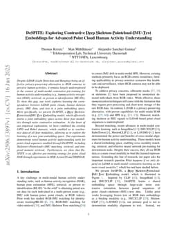 DeSPITE: Exploring Contrastive Deep Skeleton-Pointcloud-IMU-Text Embeddings for Advanced Point Cloud Human Activity Understanding