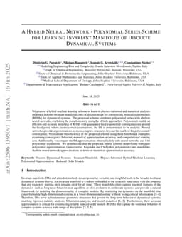 A Hybrid Neural Network -- Polynomial Series Scheme for Learning Invariant Manifolds of Discrete Dynamical Systems