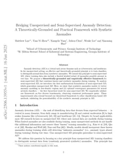 Bridging Unsupervised and Semi-Supervised Anomaly Detection: A Theoretically-Grounded and Practical Framework with Synthetic Anomalies