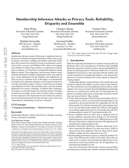 Membership Inference Attacks as Privacy Tools: Reliability, Disparity and Ensemble