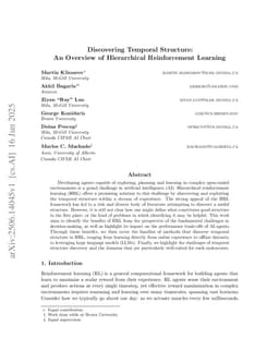 Discovering Temporal Structure: An Overview of Hierarchical Reinforcement Learning