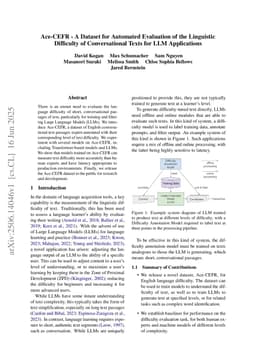 Ace-CEFR -- A Dataset for Automated Evaluation of the Linguistic Difficulty of Conversational Texts for LLM Applications