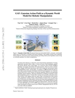GAF: Gaussian Action Field as a Dvnamic World Model for Robotic Mlanipulation