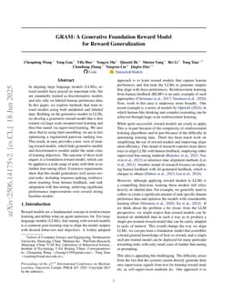 GRAM: A Generative Foundation Reward Model for Reward Generalization