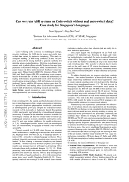 Can we train ASR systems on Code-switch without real code-switch data? Case study for Singapore's languages