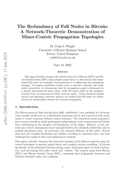 The Redundancy of Full Nodes in Bitcoin: A Network-Theoretic Demonstration of Miner-Centric Propagation Topologies