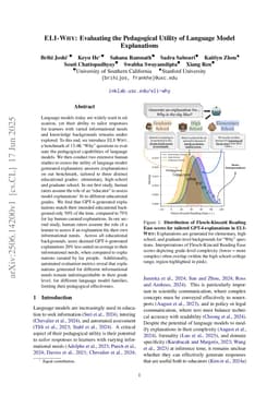 ELI-Why: Evaluating the Pedagogical Utility of Language Model Explanations